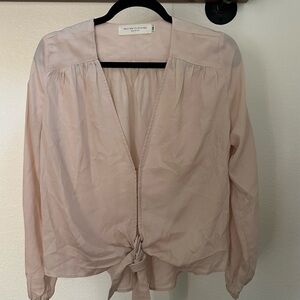 Nectar Clothing Blush Crop Long Sleeve Top
